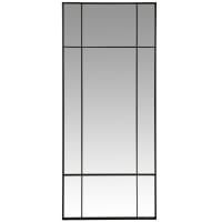 Espejo de cuerpo entero de metal negro 70 x 170 cm-OKLAHOMA