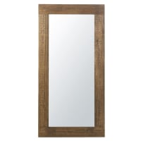 Espejo rectangular grande de madera de pino, 82x165 cm cropped-2
