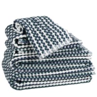 Essuie-mains à Carreaux Noir Et Blanc - Dimensions 76,2 X 38,1 Cm, Microfibre/coton, Très Absorbant - Pour Salle De Bain, Hôtel, Spa