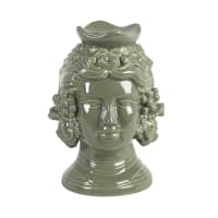 Estatuilla de cara de porcelana verde Alt19 cm-Panagia