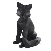 Figura decorativa de zorro negro de 65 cm-Arthur