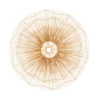 Flor de bambú para decorar la pared D135 cm-Ellum