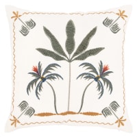 HZYKDWD Set di 2 federe floreali per cuscino, 40 x 40 cm, motivo Boho floreale vintage