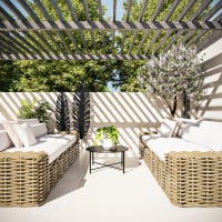 5 Decorazioni Rustiche In Metallo Per Giardino - Uccelli Scultura Con Finitura Arrugginita Per Esterni