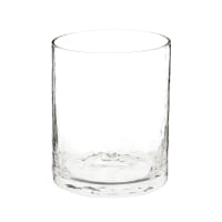 Glasbecher mit Hammer-Effekt