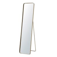 Grand Miroir Industriel – 1m X 2m – Cadre Noir – Artisanat – Neuf
