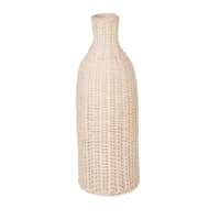 Grand vase en rotin tressé beige H61-MANON