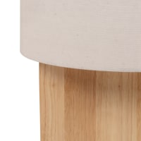 Lampada da terra tubolare in lino e iuta alt. 126 cm Cundelee | Maisons ...