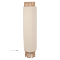 Lámpara de pie de lino y yute Alt. 126 cm-Cundelee