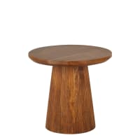 Mesa auxiliar de madera maciza de mango-Devi