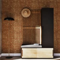 XINGLL Appendiabiti Autoportante Con Scarpiera Integrata | Moderno E Robust In Acciaio | 52x30x190 Cm - Nero | Per Camera Da Letto, Ingresso E Corridoio | Con Ganci Per Cappelli E Sciarpe