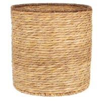 Panier Rangement En Jacinthe D’eau Forme Abeille – 48x48x70 Cm – Fait Main, Naturel – Pour Chambre Enfant, Déco