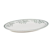 Maison Neuve Set Di 2 Piatti Da Portata Rettangolari Bianchi - Ceramica Con Motivo Hobnail, Grandi E Medi, Eleganti E Moderni
