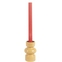 Portacandele in legno, set di 3 (15,2 cm, 22,9 cm, 30,5 cm), nero opaco, per candele LED, candele a pilastro, candele Unity, portacandele in stile antico per camino e centrotavola