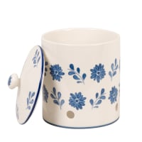 Pot De Rangement En Céramique Forme Fraise - Hermétique, Décoratif Pour Thé, Bonbons, épices (8x8x7,4 Cm)
