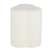 Pouf Coffre Pliable Capitonné "Cesaro" 37cm Blanc