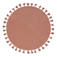 TT Home Kindertapijt Kinderkamertapijt Rond speeltapijt Korte pool Motief Bergen 3D-effect Zacht Moderne Stijl Pluizig, Maat:160 cm rond