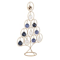 Lot De 12 Boules De Noël En Verre Soufflé à La Bouche - Style Antique Classique - Diamètre 6 Cm - Décoration Sapin élégante