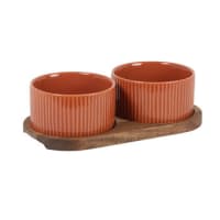 Ciotola In Legno Di Acacia Rotonda - Portafrutta Decorativo - Pezzo Unico Fatto A Mano 15 Cm