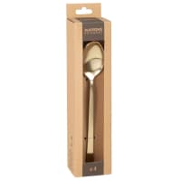 Set di 10 cucchiai + 10 forchette in acciaio inox, cucchiaini