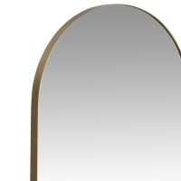 Specchio da terra 165x60 cm, cornice in alluminio dorato, specchio da