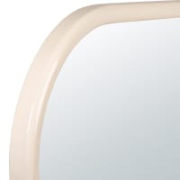 Tanmicoshomy Specchio da bagno in legno, 61 x 91 cm, asimmetrico, con cornice in legno, rettangolare, per bagno, bagno, camera da letto, soggiorno o ingresso (61 x 91 cm, marrone