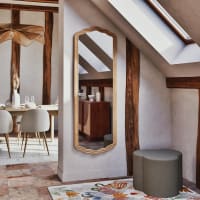 Jesantab Specchio Da Parete Barocco Dorato 61x91 Cm – Cornice In Rilievo Con Perline, Installazione Orizzontale O Verticale, Per Bagno E Soggiorno