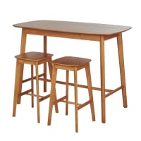 Bancone Da Bar Penisola Cucina 120x45x106cm - Con 2 Ripiani, Bianco/Effetto Cemento - Foto 11