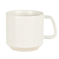 Taza de cerámica blanca con motivo moteado multicolor-BRASILIA