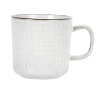 Taza de cerámica gris claro