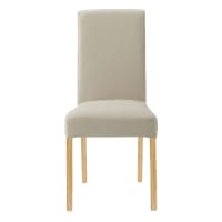 JAVA - Stoelkussen met lint Driftwood 40x40 cm - taupe | Leen Bakker