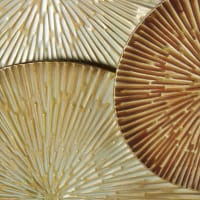 ACTINIUM - Wanddecoratie - Blauw/Goud - Metaal | Leen Bakker