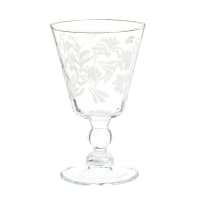 Weinglas aus Glas, weiß und transparent-Rubens