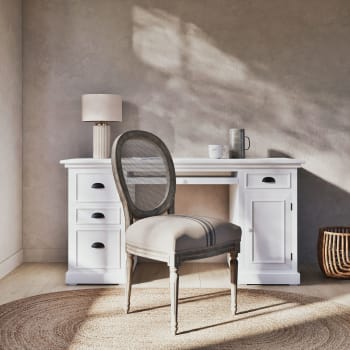 Lámpara de mesa de cristal cm ø 38x65 Eva Maisons du Monde