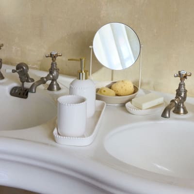 Porte-savon En Céramique Lanvin – Madame Lanvin – Blanc – 10 Cm (Plusieurs Dispo)