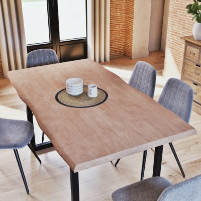 Tovagliette Rotonde in Tessuto Boho,Set da 6 tovagliette in Iuta con Nappa Mandala,Bohémien,Farmhouse rétro Ristorante,Decorazione da tavola per Matrimoni,Festival,Feste,Cucina,Tavolo da Pranzo,Set M