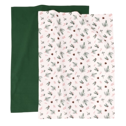 DII Weihnachts-Geschirrtuch Set | 3 Stück | 45,7 X 71,1 Cm | 100% Baumwolle | Festliches Design 'Urlaub Auf Rädern'