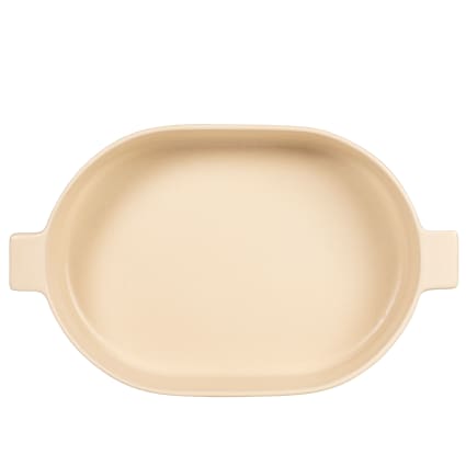 Backform aus Steinzeug, beige