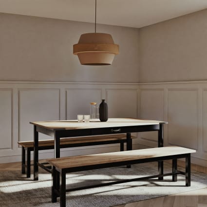 Banc Massif Manguier Miliboo – Industriel 140cm Pour Salon Ou Salle à Manger