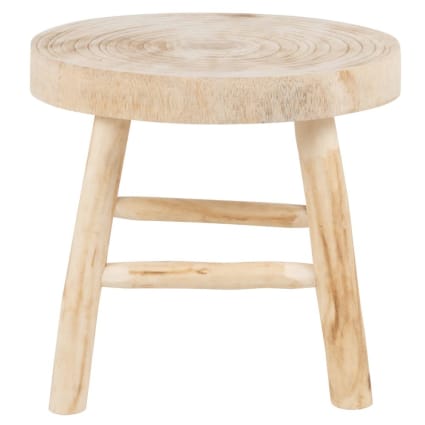 Banco pequeno em paulownia e álamo