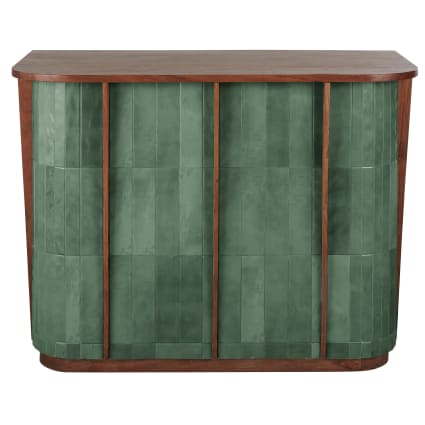 Bar 1 porte en carrelage effet zellige vert