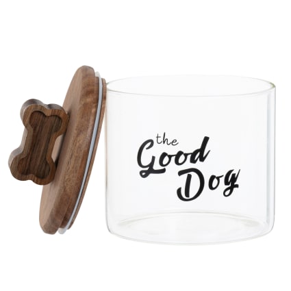 Behlter fr Hundefutter aus Glas mit Deckel aus Akazienholz GOOD DOG |  Maisons du Monde