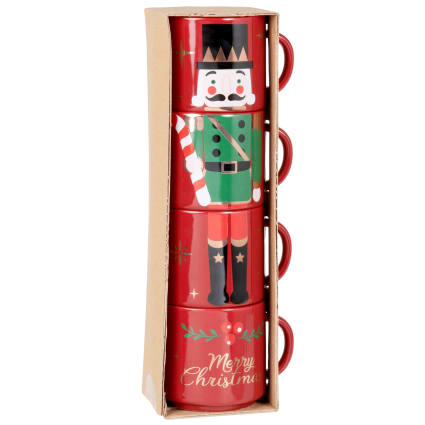 Van Well Set van 2 koffiemokken met kerstmagie, 530 ml porseleinen glühweinbeker, grote koffiemok, XL-beker, kerstmotief
