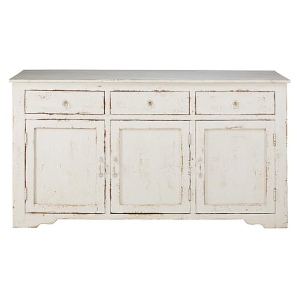 Buffet 3 portes en manguier blanchi L161 Avignon | Maisons du Monde