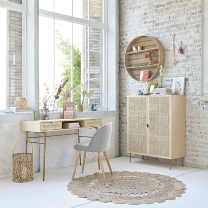 ENONCI Tiroir Sous Le Bureau, Organisateur De Bureau Caché En Métal, Sous Le Tiroir De La Table Organisateur De Grande Capacité Pour Le Bureau à La Maison école, Blanc