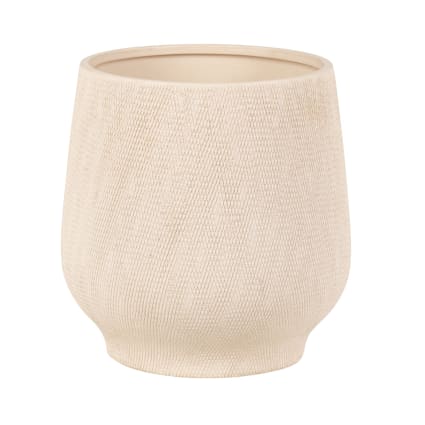 Cache-pot en grès blanc cassé H20 Wallace | Maisons du Monde