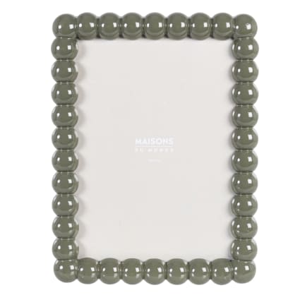 Cadre photo boules vertes, format 15x20 cm