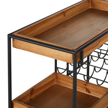 Trenino Decorativo In Legno Con 3 Carrelli Di Colore Bianco E Oro Wisdom - Foto 7