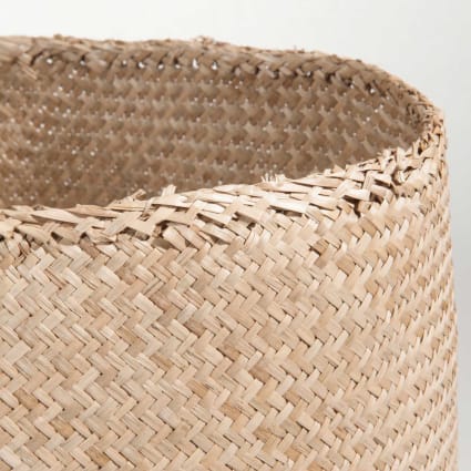 Cesto Portabiancheria 40L Five | Terre Inconnue Con Coperchio Intrecciato Naturale E Nero | Design Elegante