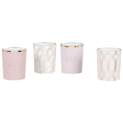 Ensemble De 12 Pièces Pot En Verre Décoré Bougie Parfumée VANILLE